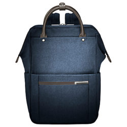 Briggs & Riley Kinzie Frame Wide-Mouth Backpack Navy